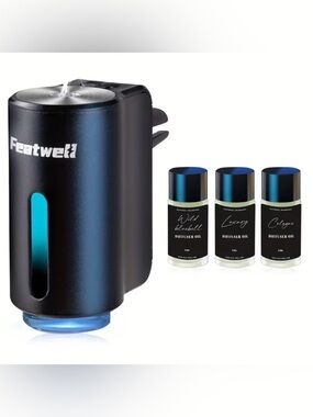 (25) - Car Air Freshener Diffuser w/ 3 Scent Boosters – Plug-In Vent Diffuser